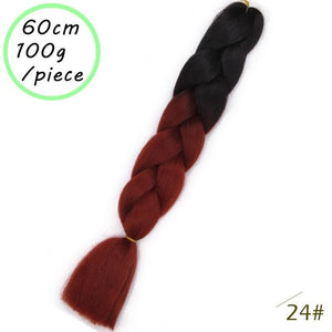 QUEEN BRAID 24 inch Pink Synthetic Crochet Hair Jumbo Braid Hair