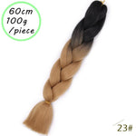 Load image into Gallery viewer, QUEEN BRAID 24 inch Pink Synthetic Crochet Hair Jumbo Braid Hair

