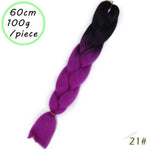 Load image into Gallery viewer, QUEEN BRAID 24 inch Pink Synthetic Crochet Hair Jumbo Braid Hair
