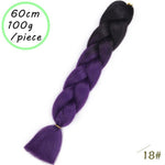 Load image into Gallery viewer, QUEEN BRAID 24 inch Pink Synthetic Crochet Hair Jumbo Braid Hair

