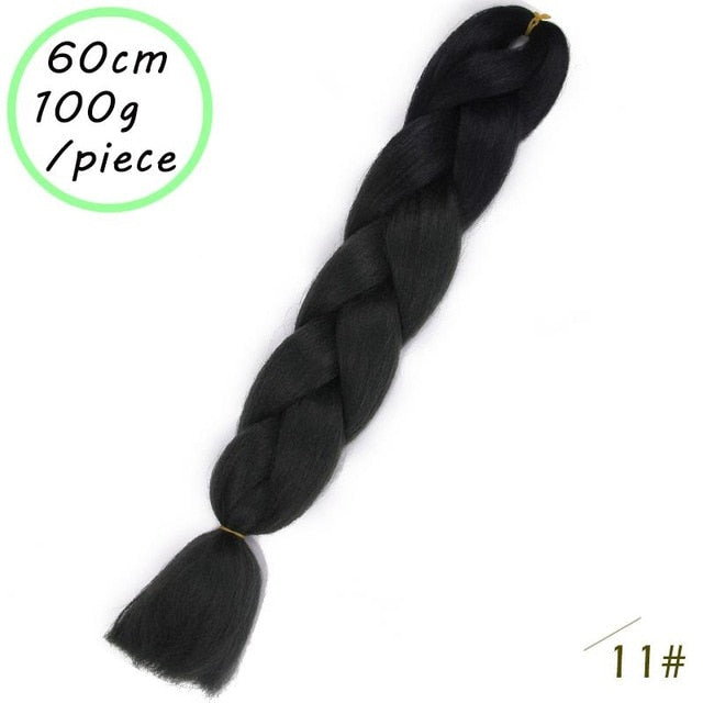QUEEN BRAID 24 inch Pink Synthetic Crochet Hair Jumbo Braid Hair