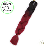 Load image into Gallery viewer, QUEEN BRAID 24 inch Pink Synthetic Crochet Hair Jumbo Braid Hair
