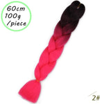 Load image into Gallery viewer, QUEEN BRAID 24 inch Pink Synthetic Crochet Hair Jumbo Braid Hair
