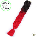 Load image into Gallery viewer, QUEEN BRAID 24 inch Pink Synthetic Crochet Hair Jumbo Braid Hair
