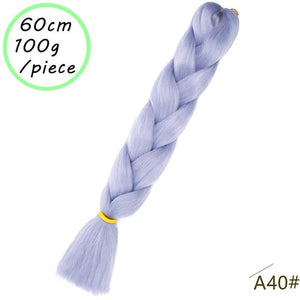 QUEEN BRAID 24 inch Pink Synthetic Crochet Hair Jumbo Braid Hair