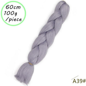 QUEEN BRAID 24 inch Pink Synthetic Crochet Hair Jumbo Braid Hair