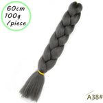 Load image into Gallery viewer, QUEEN BRAID 24 inch Pink Synthetic Crochet Hair Jumbo Braid Hair
