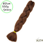 Load image into Gallery viewer, QUEEN BRAID 24 inch Pink Synthetic Crochet Hair Jumbo Braid Hair
