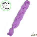 Load image into Gallery viewer, QUEEN BRAID 24 inch Pink Synthetic Crochet Hair Jumbo Braid Hair
