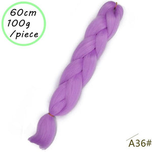 QUEEN BRAID 24 inch Pink Synthetic Crochet Hair Jumbo Braid Hair