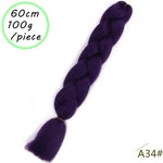Load image into Gallery viewer, QUEEN BRAID 24 inch Pink Synthetic Crochet Hair Jumbo Braid Hair
