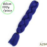 Load image into Gallery viewer, QUEEN BRAID 24 inch Pink Synthetic Crochet Hair Jumbo Braid Hair
