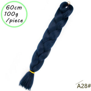 QUEEN BRAID 24 inch Pink Synthetic Crochet Hair Jumbo Braid Hair