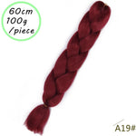 Load image into Gallery viewer, QUEEN BRAID 24 inch Pink Synthetic Crochet Hair Jumbo Braid Hair
