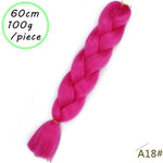 Load image into Gallery viewer, QUEEN BRAID 24 inch Pink Synthetic Crochet Hair Jumbo Braid Hair
