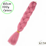 Load image into Gallery viewer, QUEEN BRAID 24 inch Pink Synthetic Crochet Hair Jumbo Braid Hair
