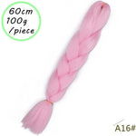 Load image into Gallery viewer, QUEEN BRAID 24 inch Pink Synthetic Crochet Hair Jumbo Braid Hair
