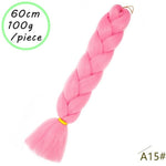 Load image into Gallery viewer, QUEEN BRAID 24 inch Pink Synthetic Crochet Hair Jumbo Braid Hair
