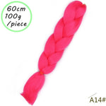 Load image into Gallery viewer, QUEEN BRAID 24 inch Pink Synthetic Crochet Hair Jumbo Braid Hair
