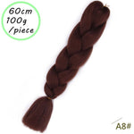 Load image into Gallery viewer, QUEEN BRAID 24 inch Pink Synthetic Crochet Hair Jumbo Braid Hair
