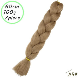 QUEEN BRAID 24 inch Pink Synthetic Crochet Hair Jumbo Braid Hair