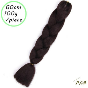 QUEEN BRAID 24 inch Pink Synthetic Crochet Hair Jumbo Braid Hair