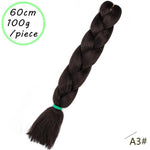 Load image into Gallery viewer, QUEEN BRAID 24 inch Pink Synthetic Crochet Hair Jumbo Braid Hair
