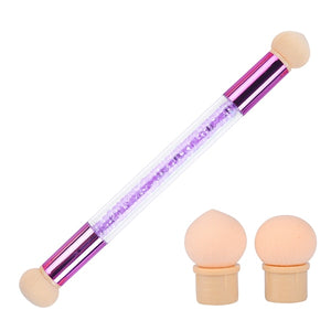 1pcs Double Head Gradient Nail Brushes