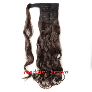 23" Long Curly Clip In Hair Tail False