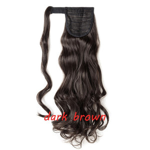 23" Long Curly Clip In Hair Tail False