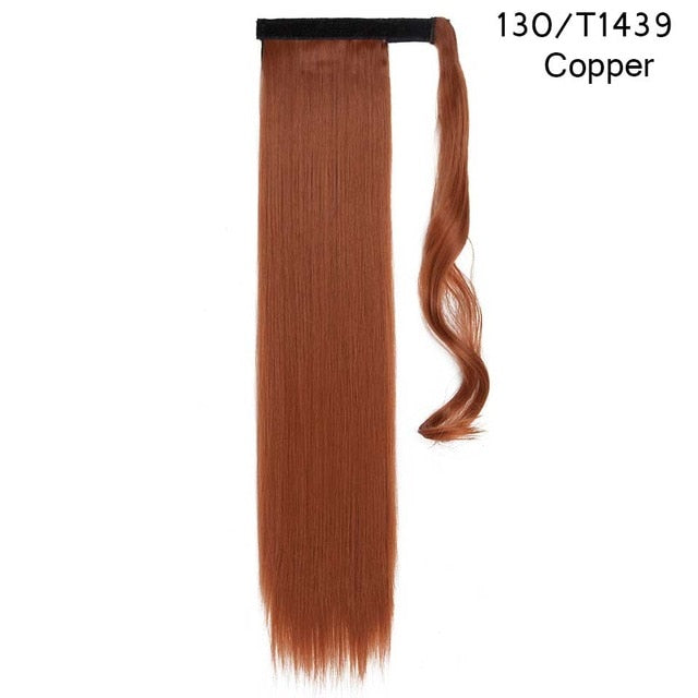 23" Long Curly Clip In Hair Tail False