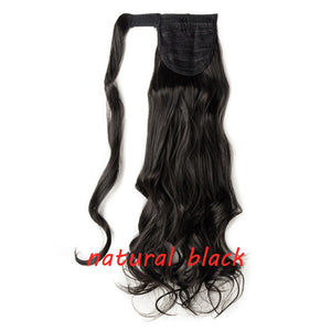 23" Long Curly Clip In Hair Tail False