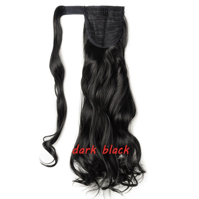 23" Long Curly Clip In Hair Tail False