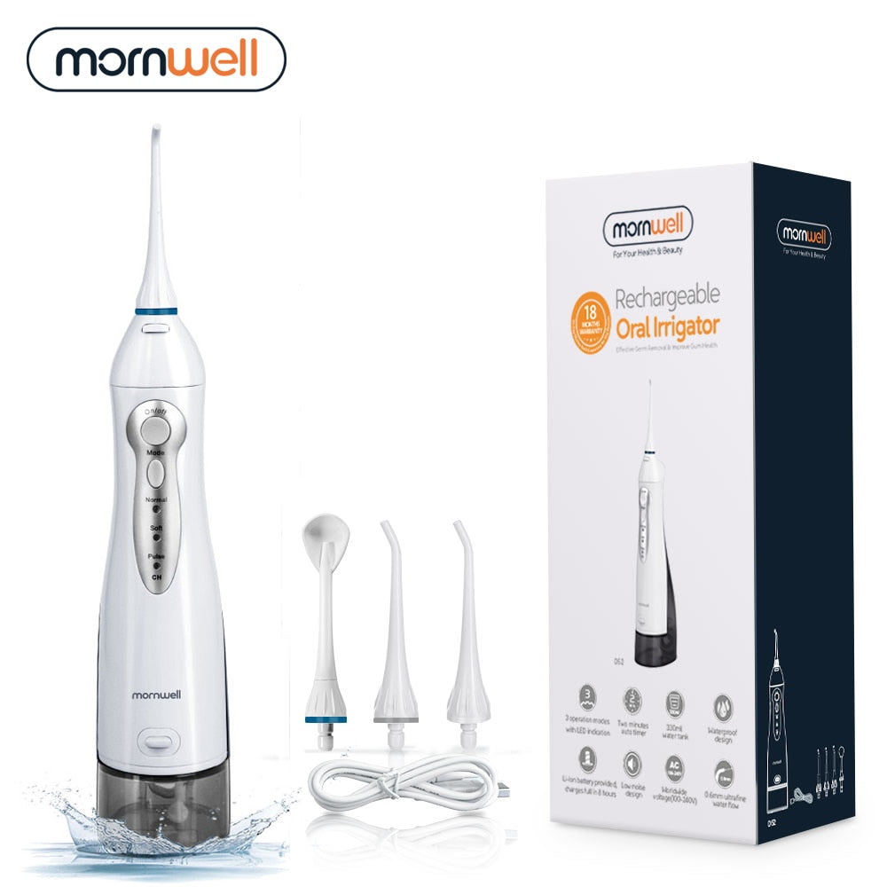 Oral Irrigator USB Rechargeable Water Flosser Portable Dental Water Jet