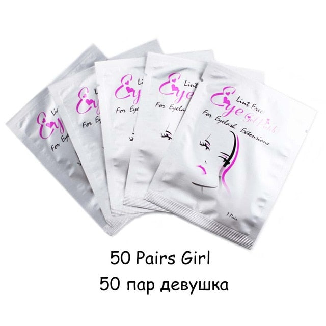 20/50/100 pairs Eyelash Extension Paper Patch Grafted Eye Stickers