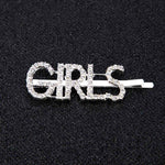 Load image into Gallery viewer, 1Pc Shining Letter Hairpins Crystal Shiny Rhinestones Letters Hair Clips Women
