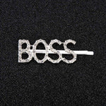 Load image into Gallery viewer, 1Pc Shining Letter Hairpins Crystal Shiny Rhinestones Letters Hair Clips Women
