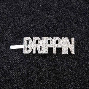 1Pc Shining Letter Hairpins Crystal Shiny Rhinestones Letters Hair Clips Women