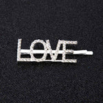 Load image into Gallery viewer, 1Pc Shining Letter Hairpins Crystal Shiny Rhinestones Letters Hair Clips Women
