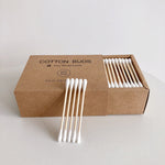 Load image into Gallery viewer, 100/200pc Double Head Cotton Swab Bamboo Cotton Swab Wood Sticks
