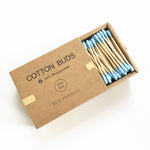 Load image into Gallery viewer, 100/200pc Double Head Cotton Swab Bamboo Cotton Swab Wood Sticks
