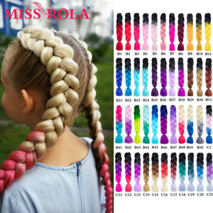 Miss Rola 100g 24 Inch Single Ombre Color Synthetic Hair