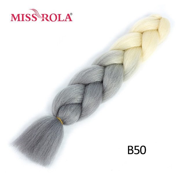 Miss Rola 100g 24 Inch Single Ombre Color Synthetic Hair