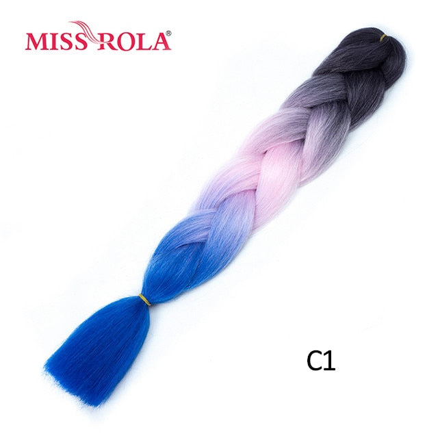 Miss Rola 100g 24 Inch Single Ombre Color Synthetic Hair