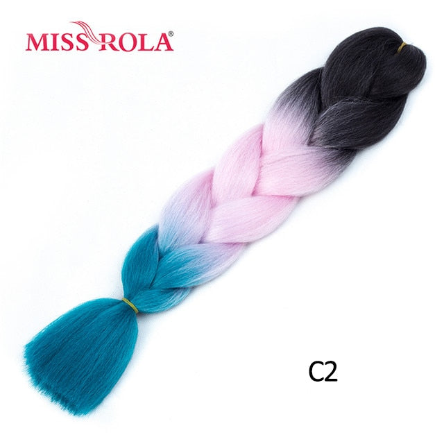 Miss Rola 100g 24 Inch Single Ombre Color Synthetic Hair