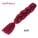 Load image into Gallery viewer, Miss Rola 100g 24 Inch Single Ombre Color Synthetic Hair
