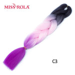 Load image into Gallery viewer, Miss Rola 100g 24 Inch Single Ombre Color Synthetic Hair
