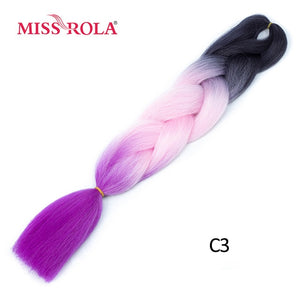 Miss Rola 100g 24 Inch Single Ombre Color Synthetic Hair