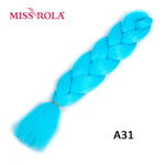 Load image into Gallery viewer, Miss Rola 100g 24 Inch Single Ombre Color Synthetic Hair
