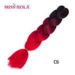 Load image into Gallery viewer, Miss Rola 100g 24 Inch Single Ombre Color Synthetic Hair
